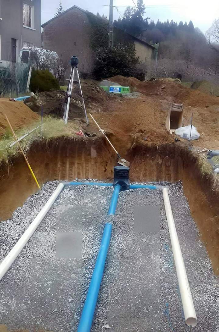 Mise en place d'assainissement Saint-Yrieix-la-Perche